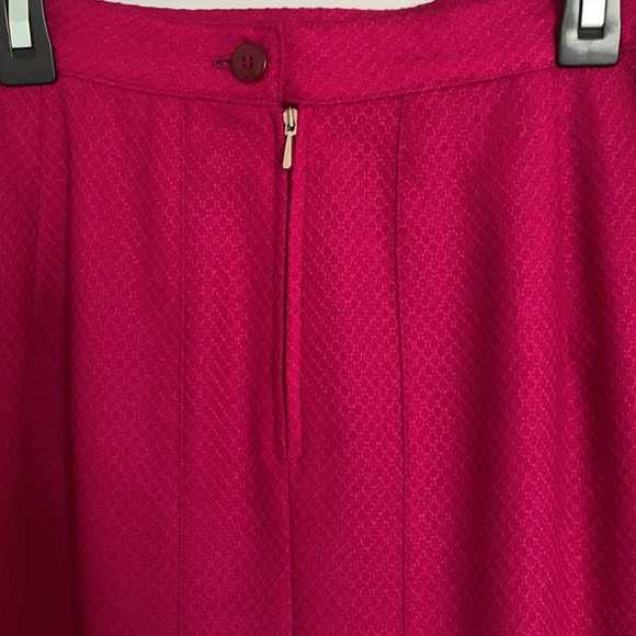 BRECKENRIDGE Fuchsia wool skirt 10P - Picture 6 of 7